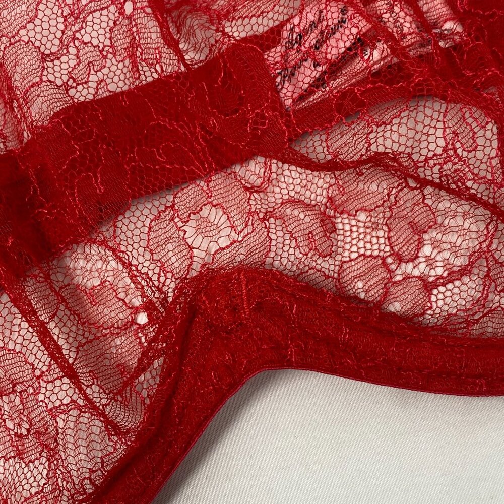 Agent Provocateur Annoushka Red Lace Bra AP4 Large - Picture 9 of 13